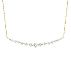 LADIES PENDANT WITH CHAIN 0.25CT ROUND DIAMOND 10K YELLOW GOLD