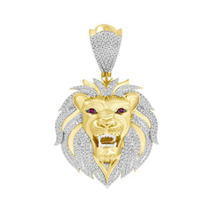 MEN'S CHARM 1.00CT ROUND DIAMOND 10K YELLOW GOLD