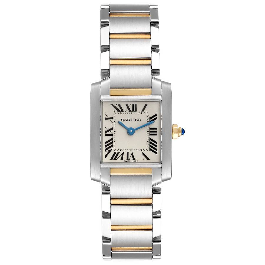 Cartier Tank Francaise 25.00 X 20.00 mm White Dial 2-Tone 18k Yellow Gold & Stainless Steel Watch 2384