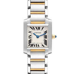 Cartier Tank Francaise 25.00 X 20.00 mm Silver Dial 2-Tone 18k Yellow Gold & Stainless Steel Watch 2300