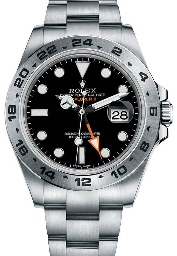 Rolex Explorer II 42mm Black Dial Oyster Stainless Steel Watch 216570